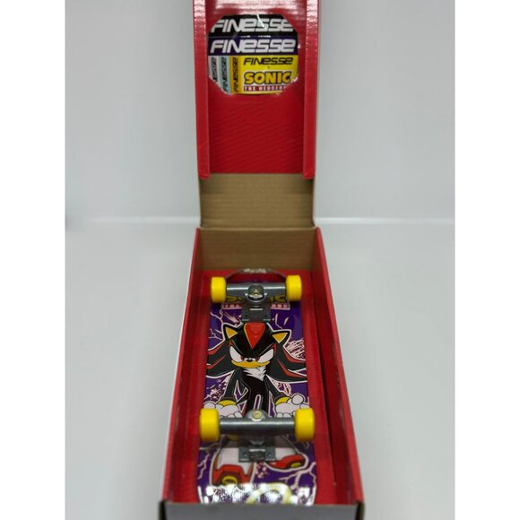 Tech Deck Shadow the Hedgehog Fingerboard – 10" Sonic Handboard Skateboard NIB - Picture 4 of 6